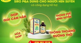 Siro PQA Hen Suyễn bán ở đâu chính hãng, giá bao nhiêu?